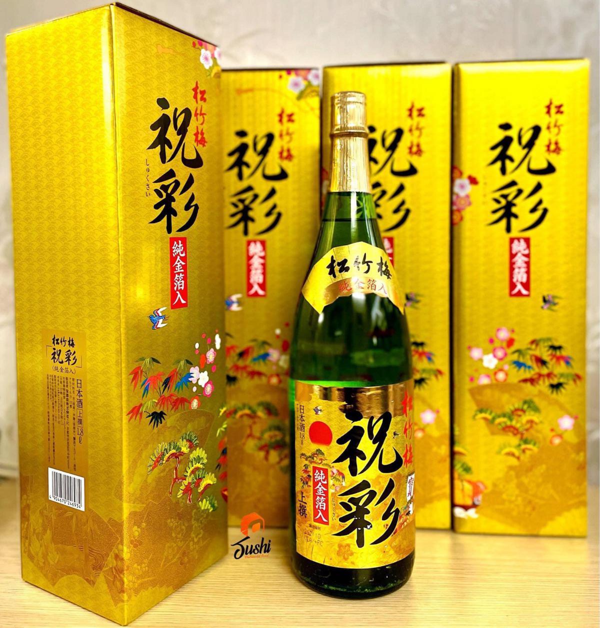 Rượu sake vẩy vàng 1.8l giá bao nhiêu