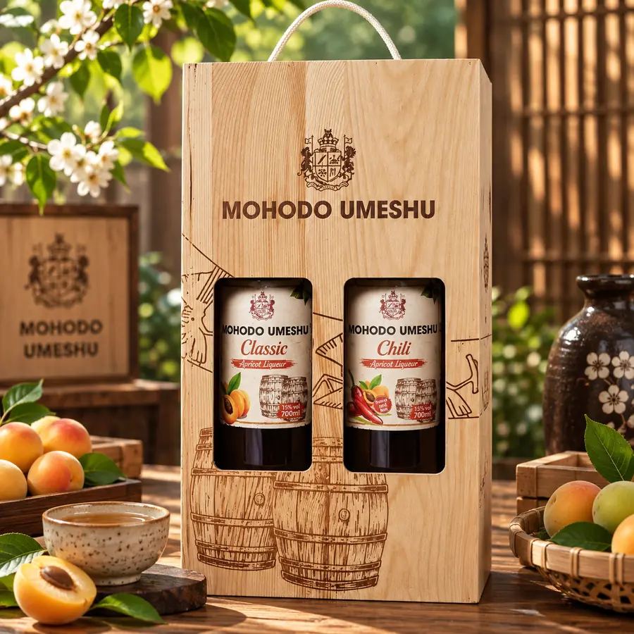 Hộp quà Tết gỗ khắc logo doanh nghiệp — in được từ số lượng nhỏ